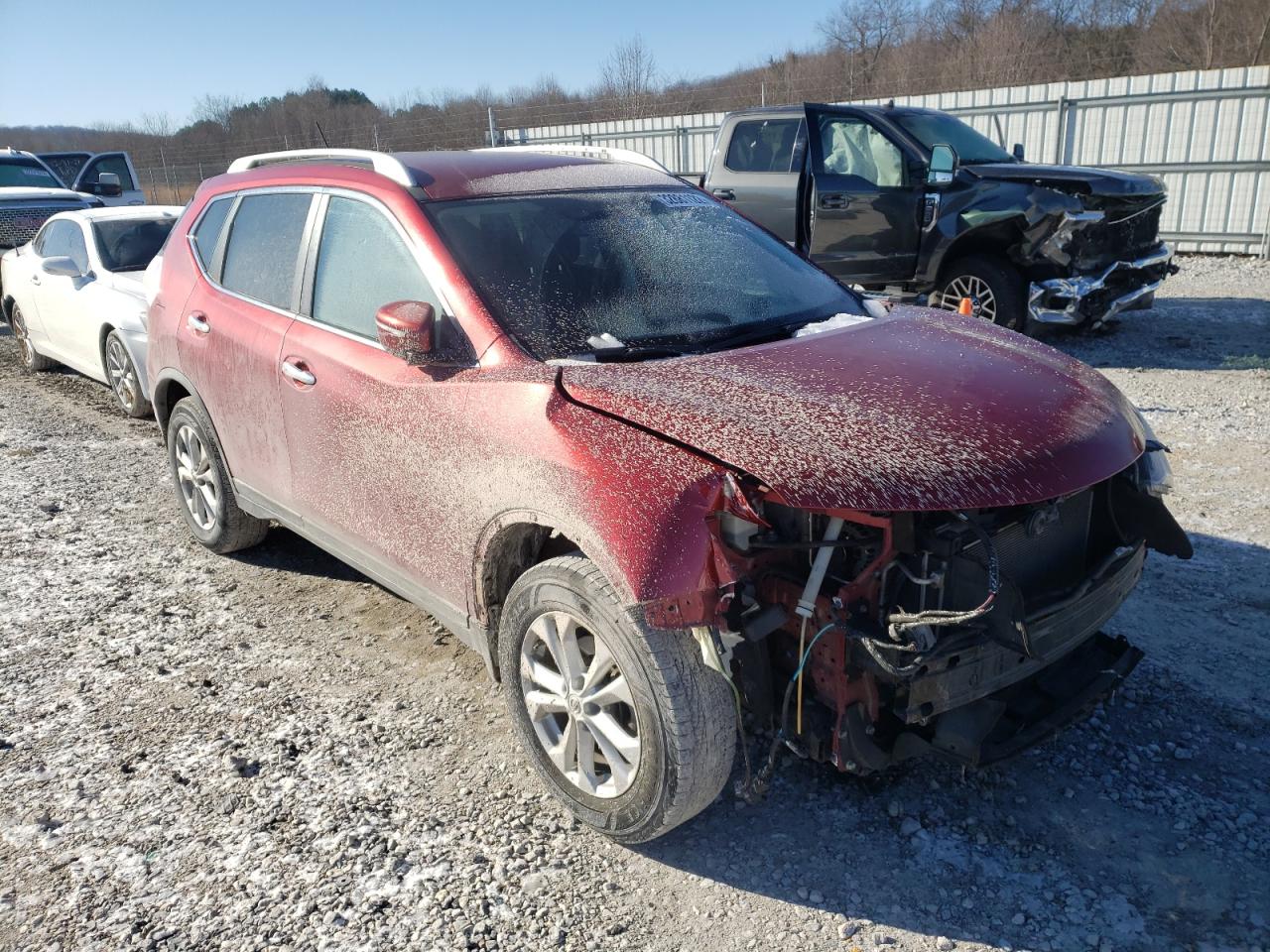 NISSAN ROGUE S 2015 with VIN KNMAT2MV3FP581555 - Photo from auction