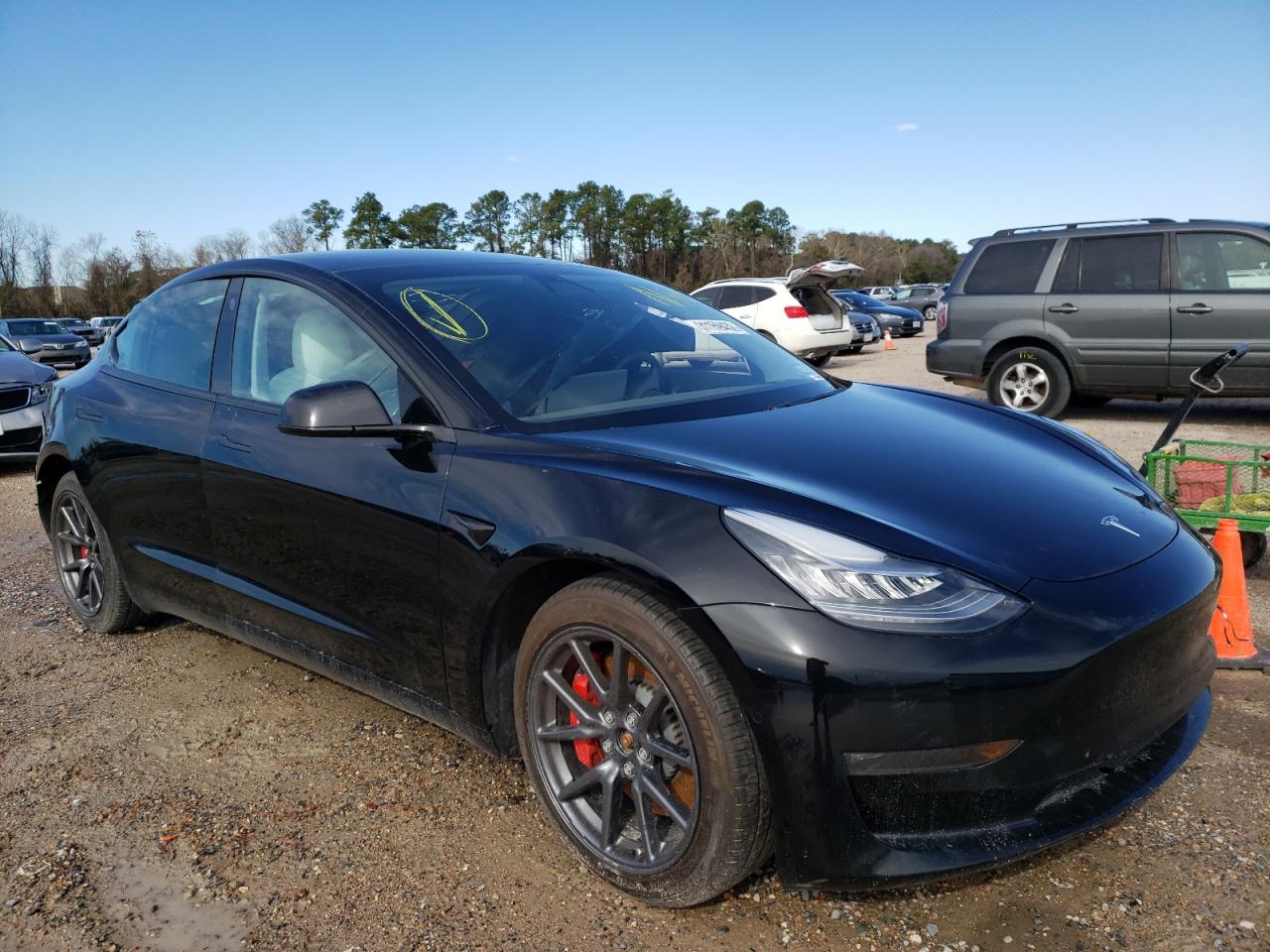 TESLA MODEL 3 2020 with VIN 5YJ3E1EC0LF736322 - Photo from auction