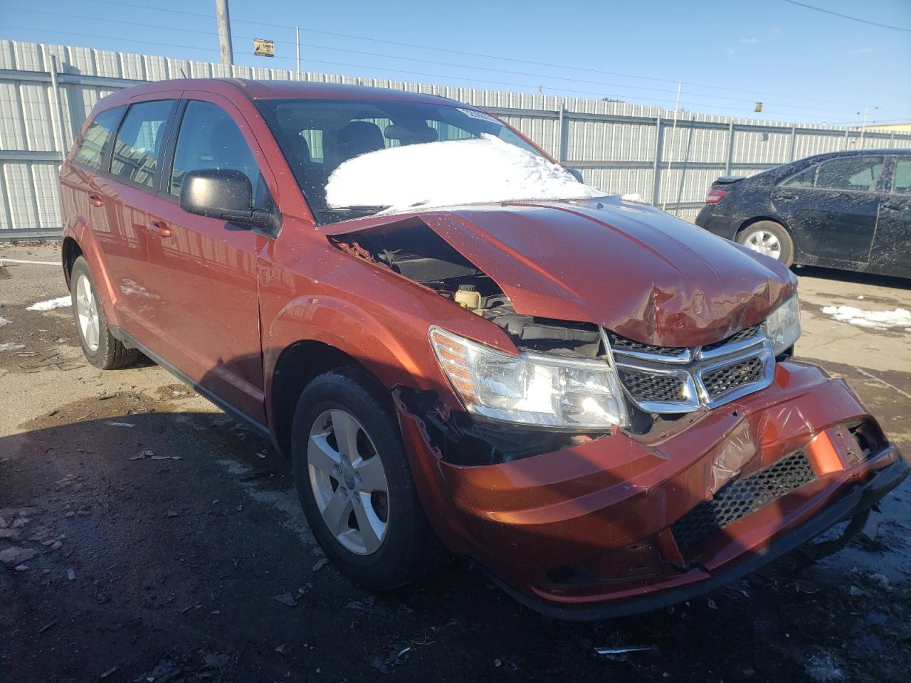 DODGE JOURNEY SE 2013 with VIN 3C4PDCABXDT529663 - Photo from auction