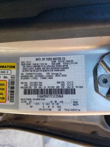 Photo 10 from auction – 2015 FORD FUSION SE with VIN 1FA6P0H77F5123464