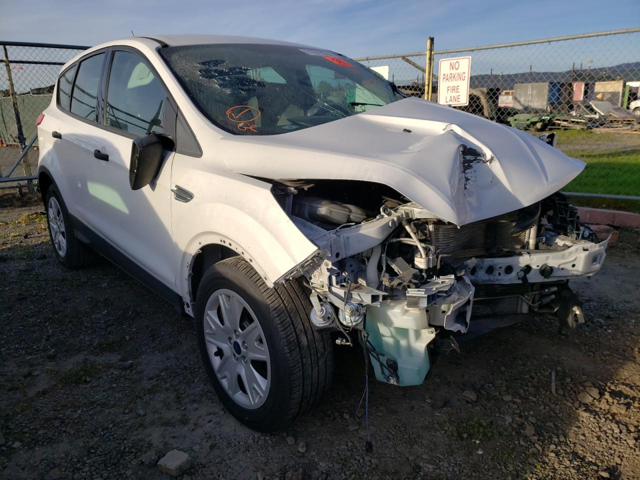 FORD ESCAPE S 2014 with VIN 1FMCU0F71EUC37629 - Photo from auction