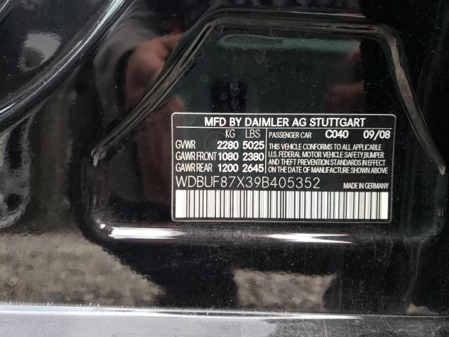 Photo 10 from auction – 2009 MERCEDES-BENZ E 350 4MAT with VIN WDBUF87X39B405352