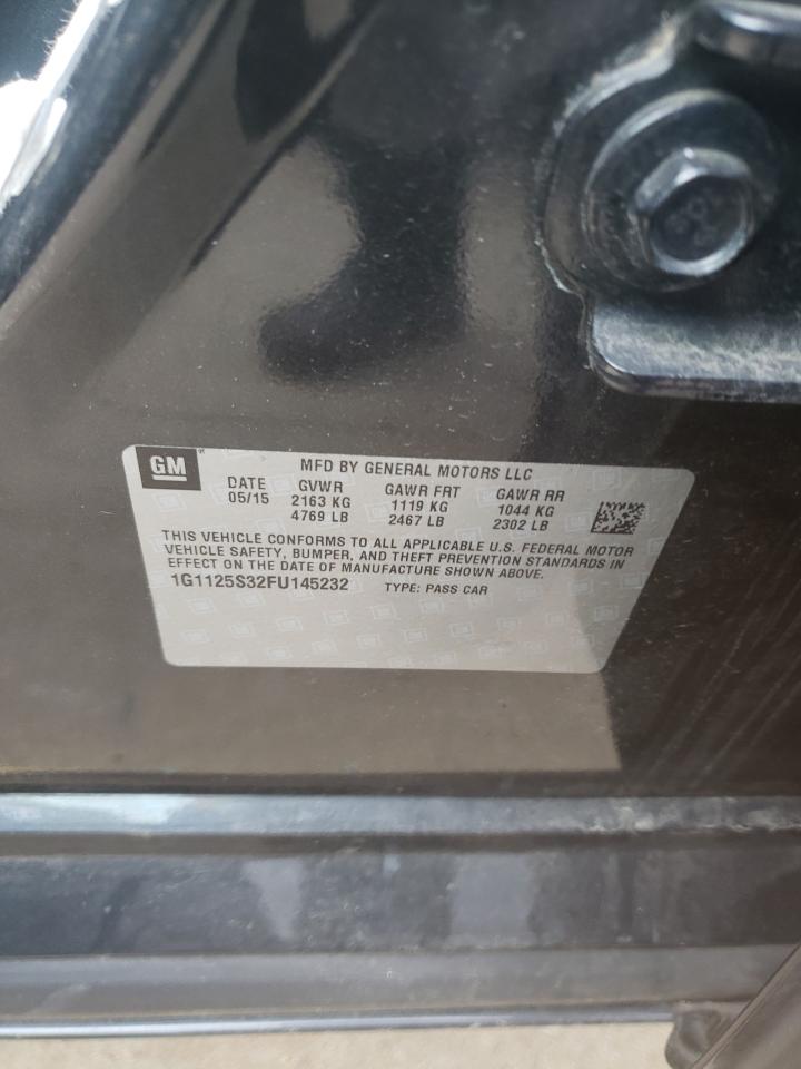 Photo 10 from auction – 2015 CHEVROLET IMPALA LT with VIN 1G1125S32FU145232