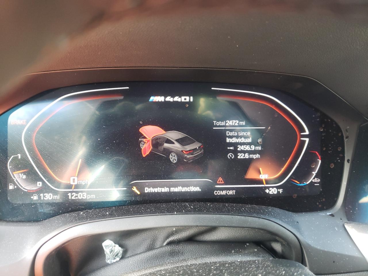 Photo 8 from auction – 2022 BMW M440XI with VIN WBA13AR07NCJ07229