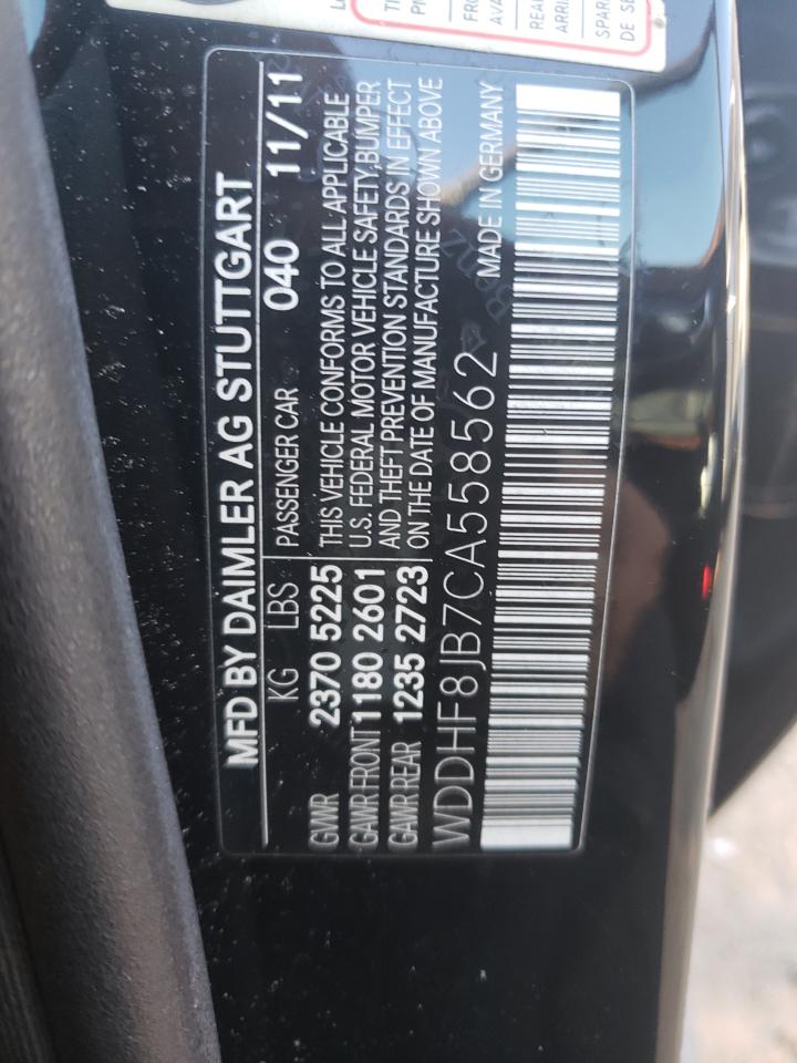 Photo 10 from auction – 2012 MERCEDES-BENZ E 350 4MAT with VIN WDDHF8JB7CA558562