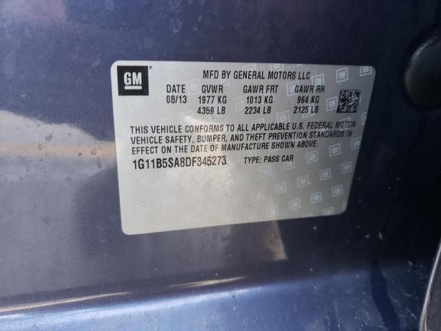 Photo 10 from auction – 2013 CHEVROLET MALIBU LS with VIN 1G11B5SA8DF345273