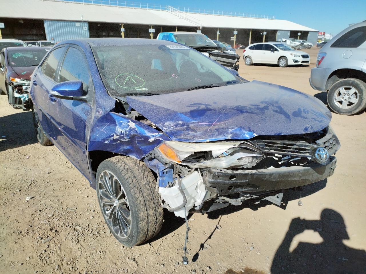 TOYOTA COROLLA L 2015 with VIN 5YFBURHE2FP349225 - Photo from auction