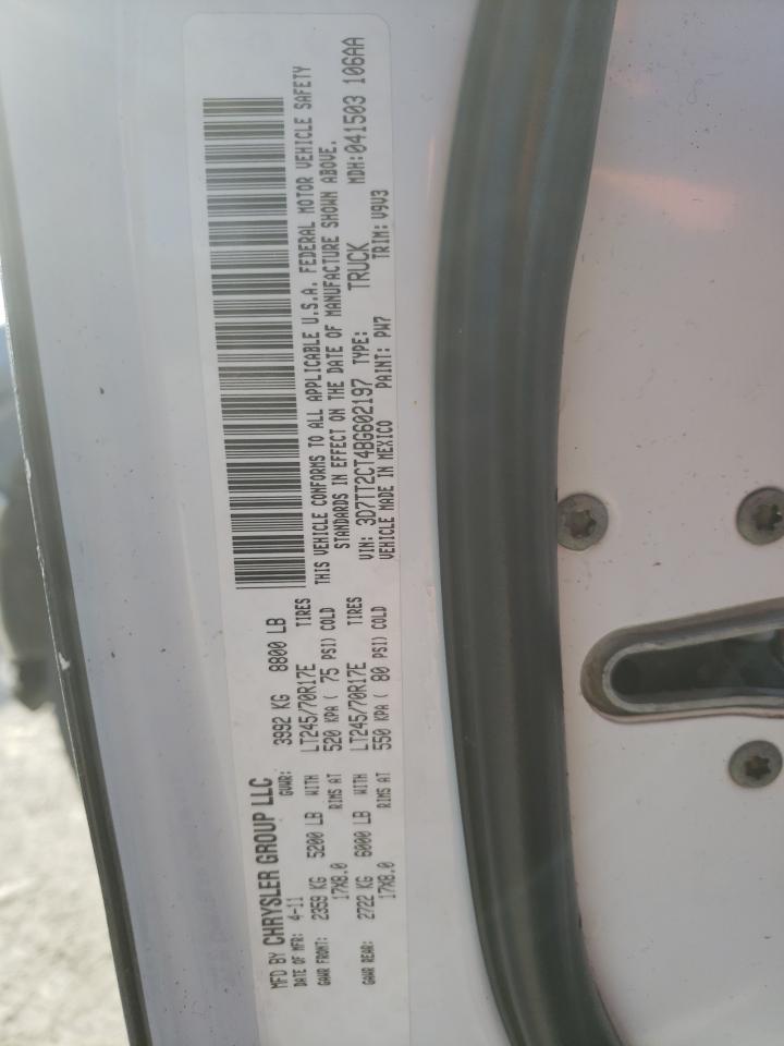 Photo 10 from auction – 2011 DODGE RAM 2500 with VIN 3D7TT2CT4BG602197