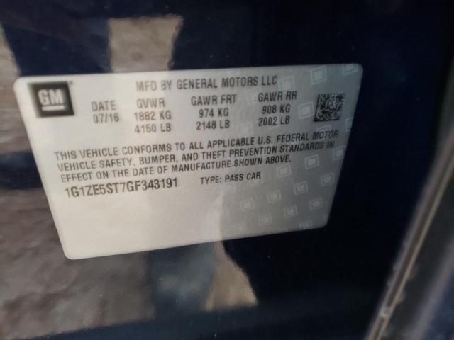Photo 10 from auction – 2016 CHEVROLET MALIBU LT with VIN 1G1ZE5ST7GF343191
