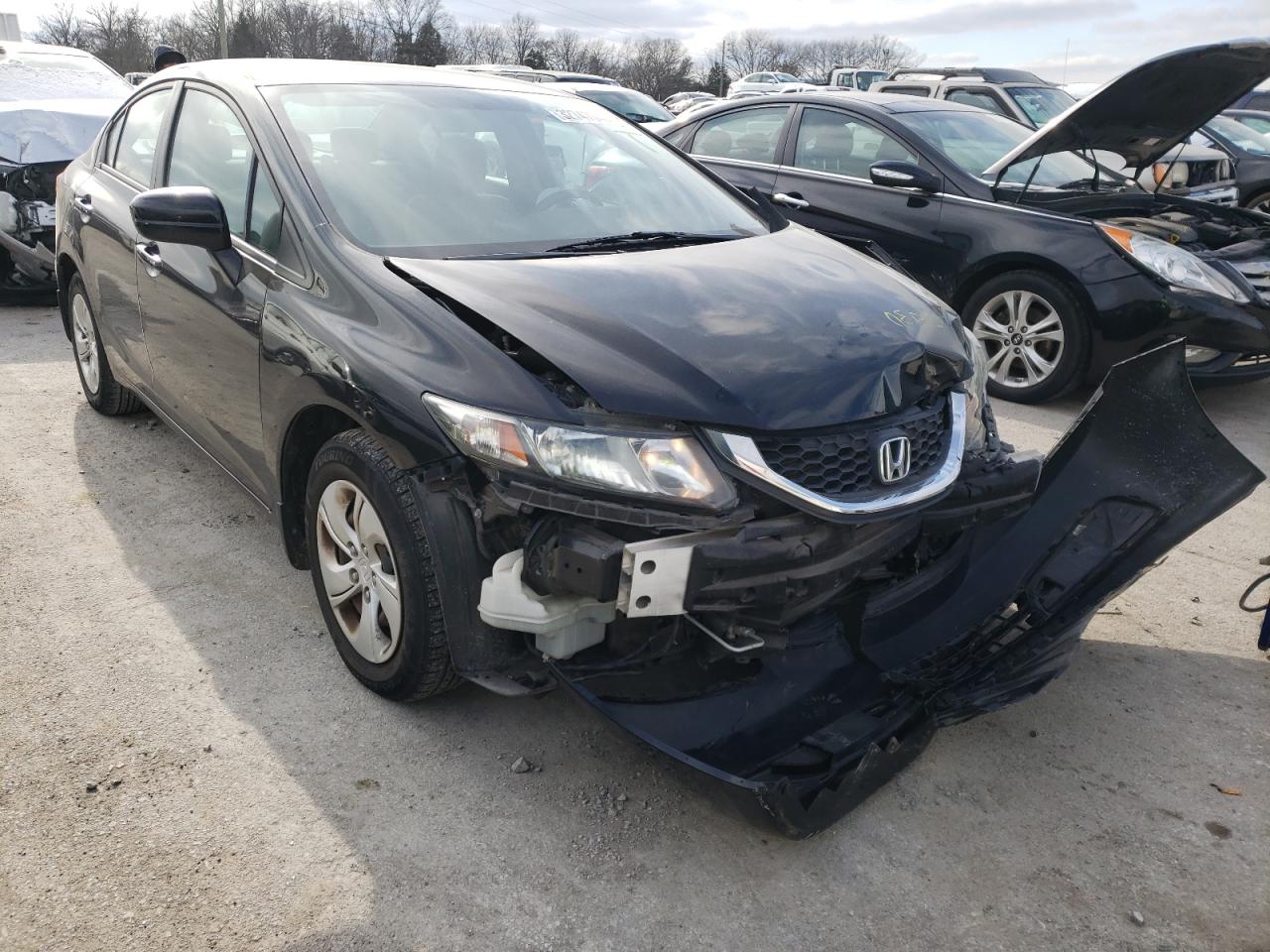 HONDA CIVIC LX 2014 with VIN 19XFB2F59EE049182 - Photo from auction