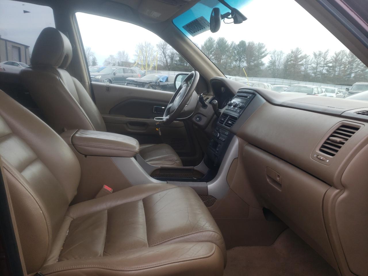 Photo 5 from auction – 2008 HONDA PILOT EXL with VIN 5FNYF185X8B018655