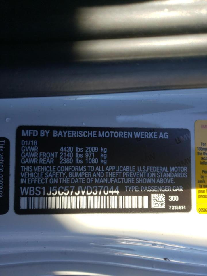 Photo 10 from auction – 2018 BMW M2 with VIN WBS1J5C57JVD37044
