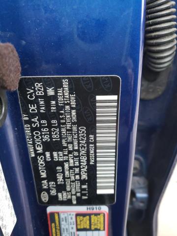 Photo 10 from auction – 2019 KIA RIO S with VIN 3KPA24AB7KE242350