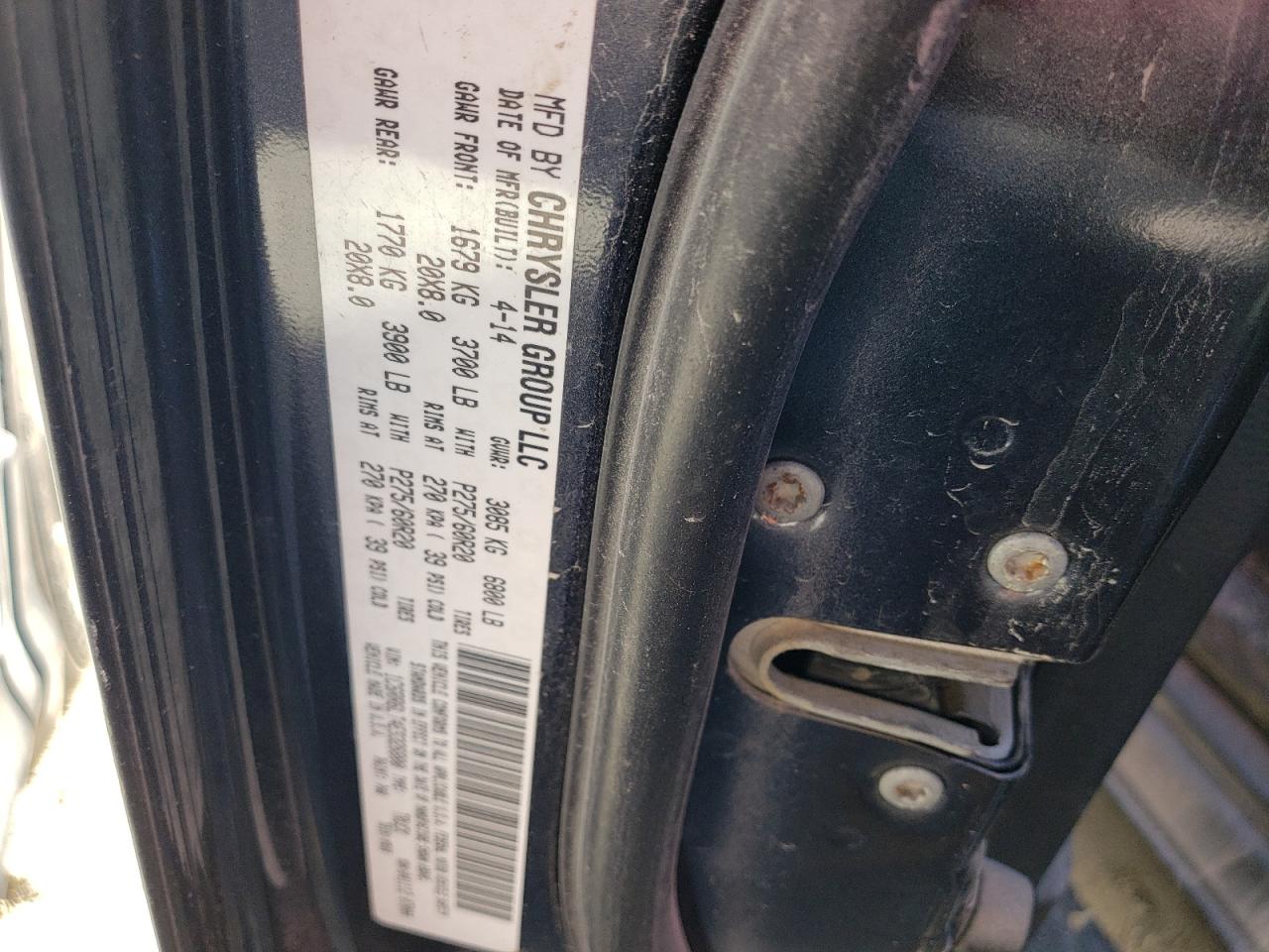 Photo 10 from auction – 2014 RAM 1500 SLT with VIN 1C6RR6LT4ES326800