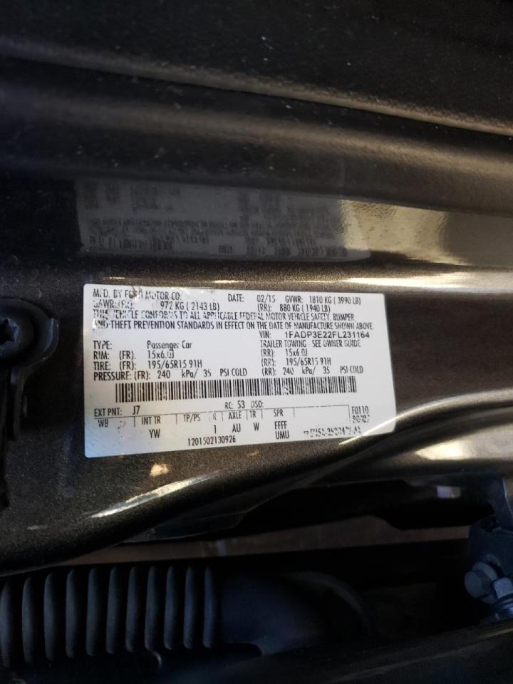 Photo 10 from auction – 2015 FORD FOCUS S with VIN 1FADP3E22FL231164