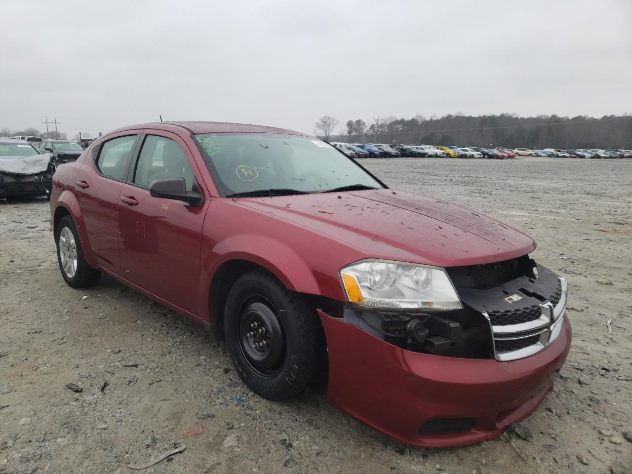 DODGE AVENGER SE 2014 with VIN 1C3CDZAB0EN203524 - Photo from auction