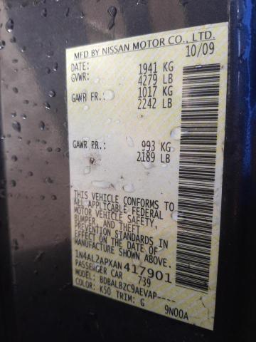Photo 10 from auction – 2010 NISSAN ALTIMA BAS with VIN 1N4AL2APXAN417901