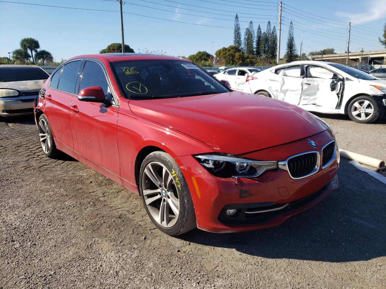 BMW 328 I SULE 2016 with VIN WBA8E9G55GNU27727 - Photo from auction
