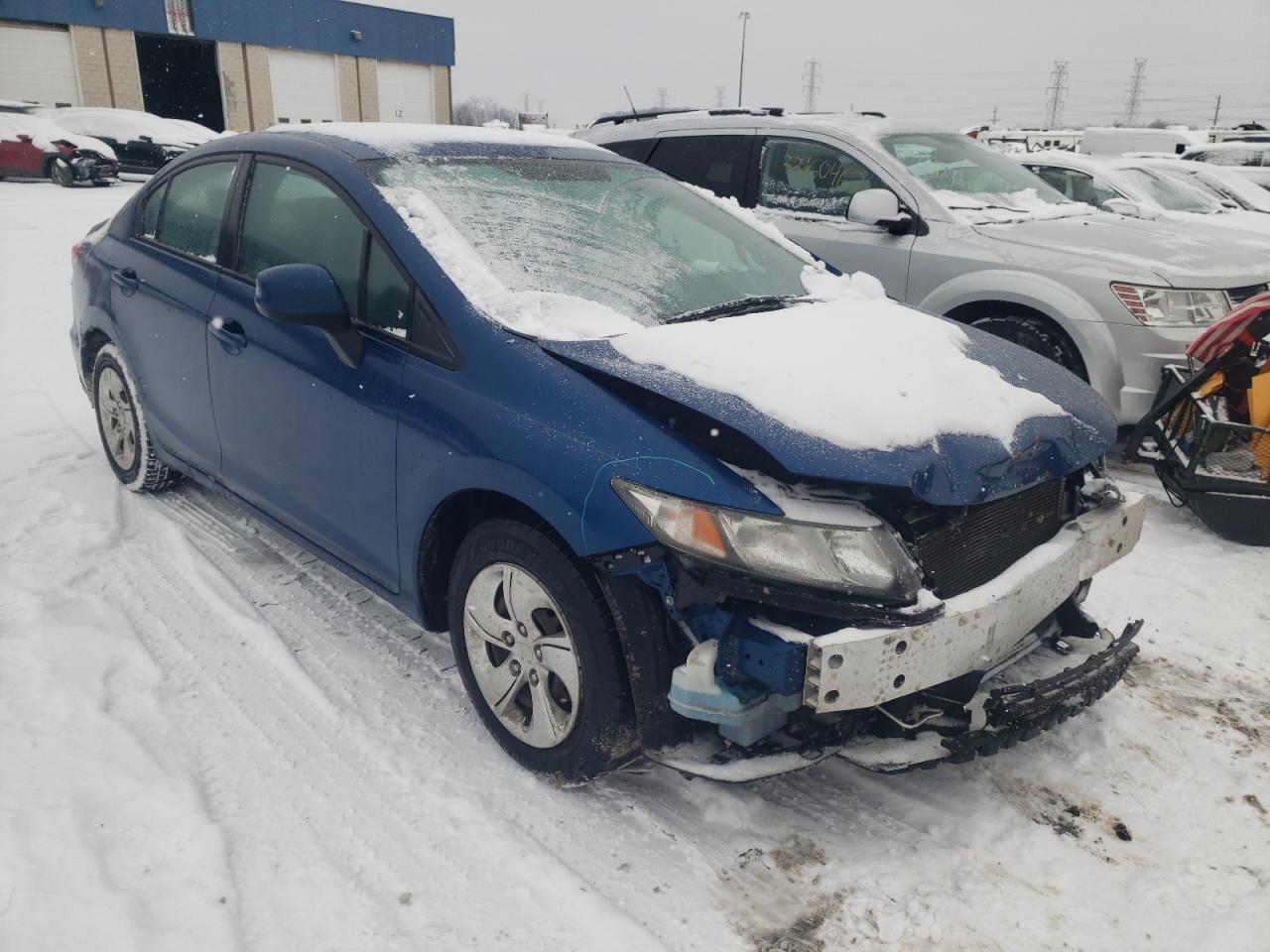 HONDA CIVIC LX 2013 with VIN 2HGFB2F52DH571754 - Photo from auction