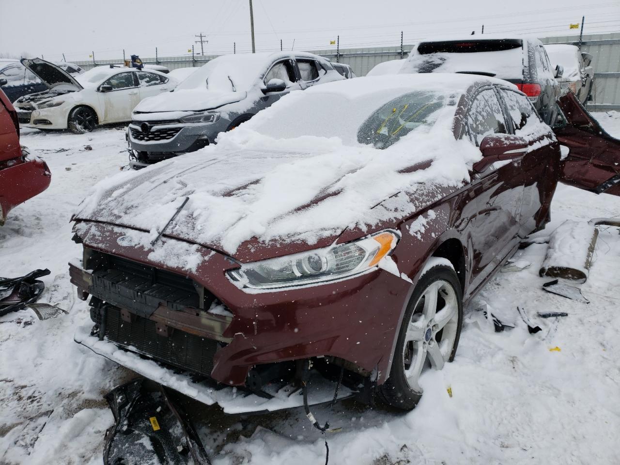 Photo 2 from auction – 2016 FORD FUSION SE with VIN 3FA6P0HD0GR360592