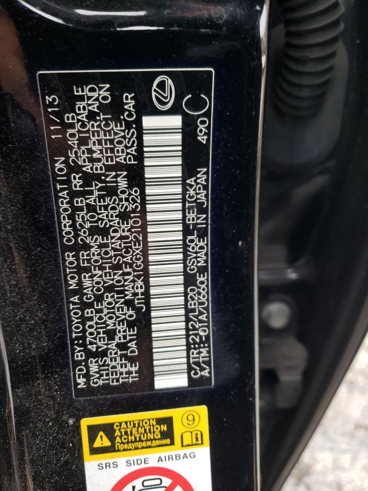 Photo 10 from auction – 2014 LEXUS ES 350 with VIN JTHBK1GGXE2101326