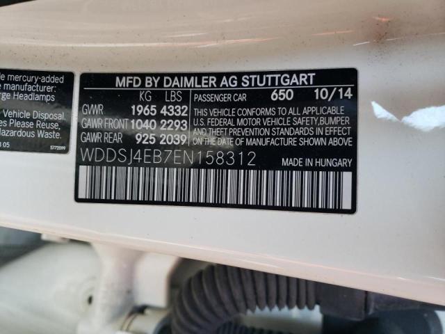 Photo 10 from auction – 2014 MERCEDES-BENZ CLA 250 with VIN WDDSJ4EB7EN158312