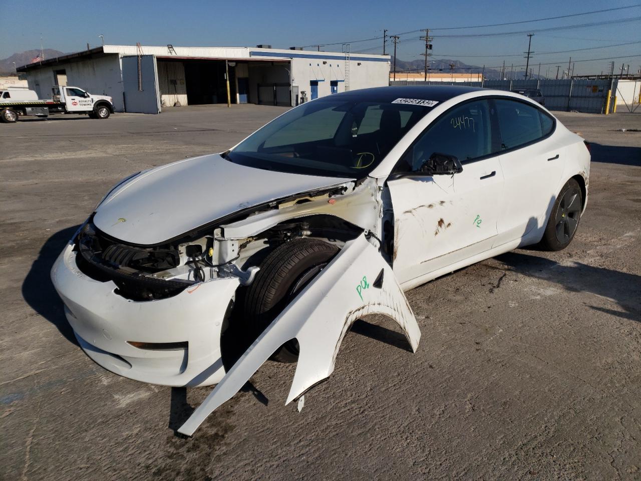 Photo 2 from auction – 2021 TESLA MODEL 3 with VIN 5YJ3E1EAXMF992547