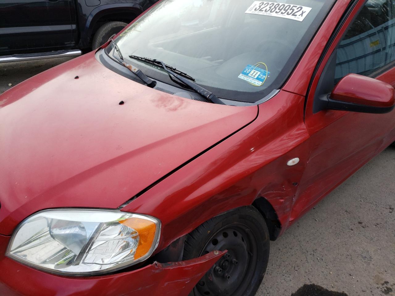 Photo 9 from auction – 2007 CHEVROLET AVEO with VIN KL1TD56657B173318