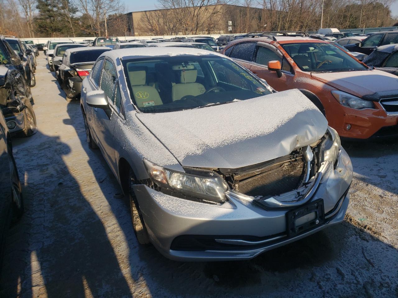 HONDA CIVIC LX 2013 with VIN 2HGFB2F59DH570486 - Photo from auction