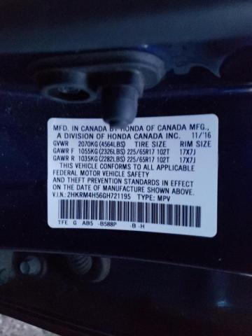 Photo 10 from auction – 2016 HONDA CR-V EX with VIN 2HKRM4H56GH721195