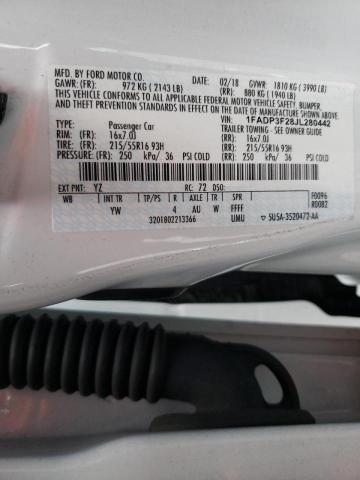 Photo 10 from auction – 2018 FORD FOCUS SE with VIN 1FADP3F28JL280442