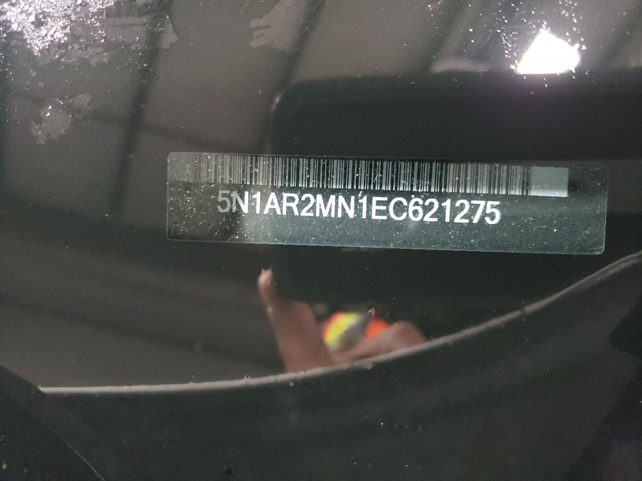 Photo 10 from auction – 2014 NISSAN PATHFINDER with VIN 5N1AR2MN1EC621275