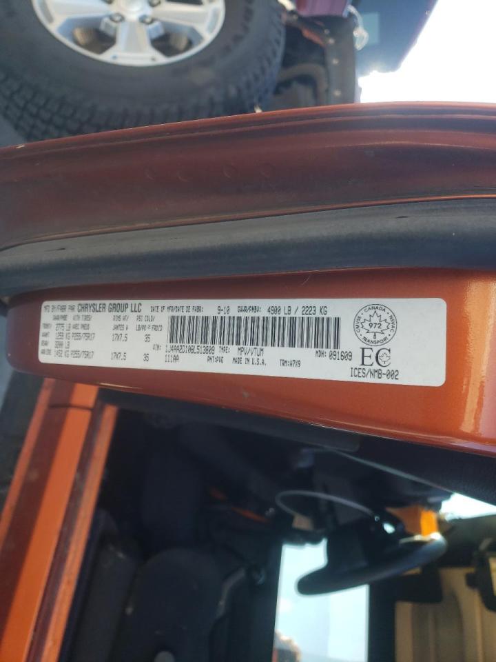 Photo 10 from auction – 2011 JEEP WRANGLER S with VIN 1J4AA2D10BL513809