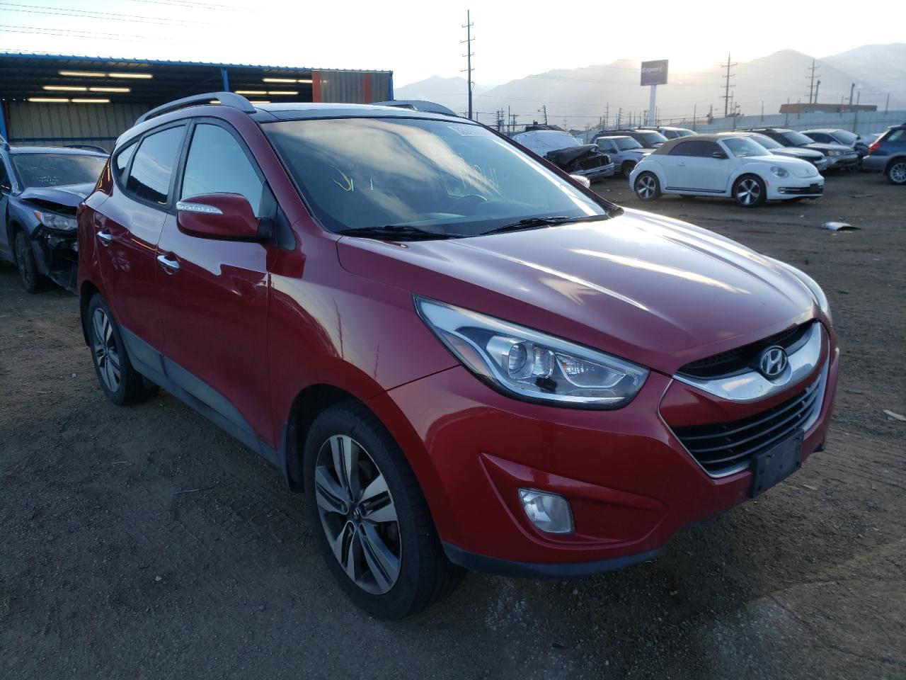 HYUNDAI TUCSON 2014 with VIN KM8JUCAG0EU889092 - Photo from auction