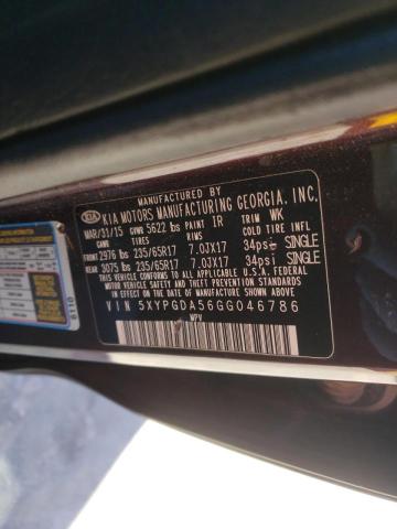 Photo 10 from auction – 2016 KIA SORENTO LX with VIN 5XYPGDA56GG046786