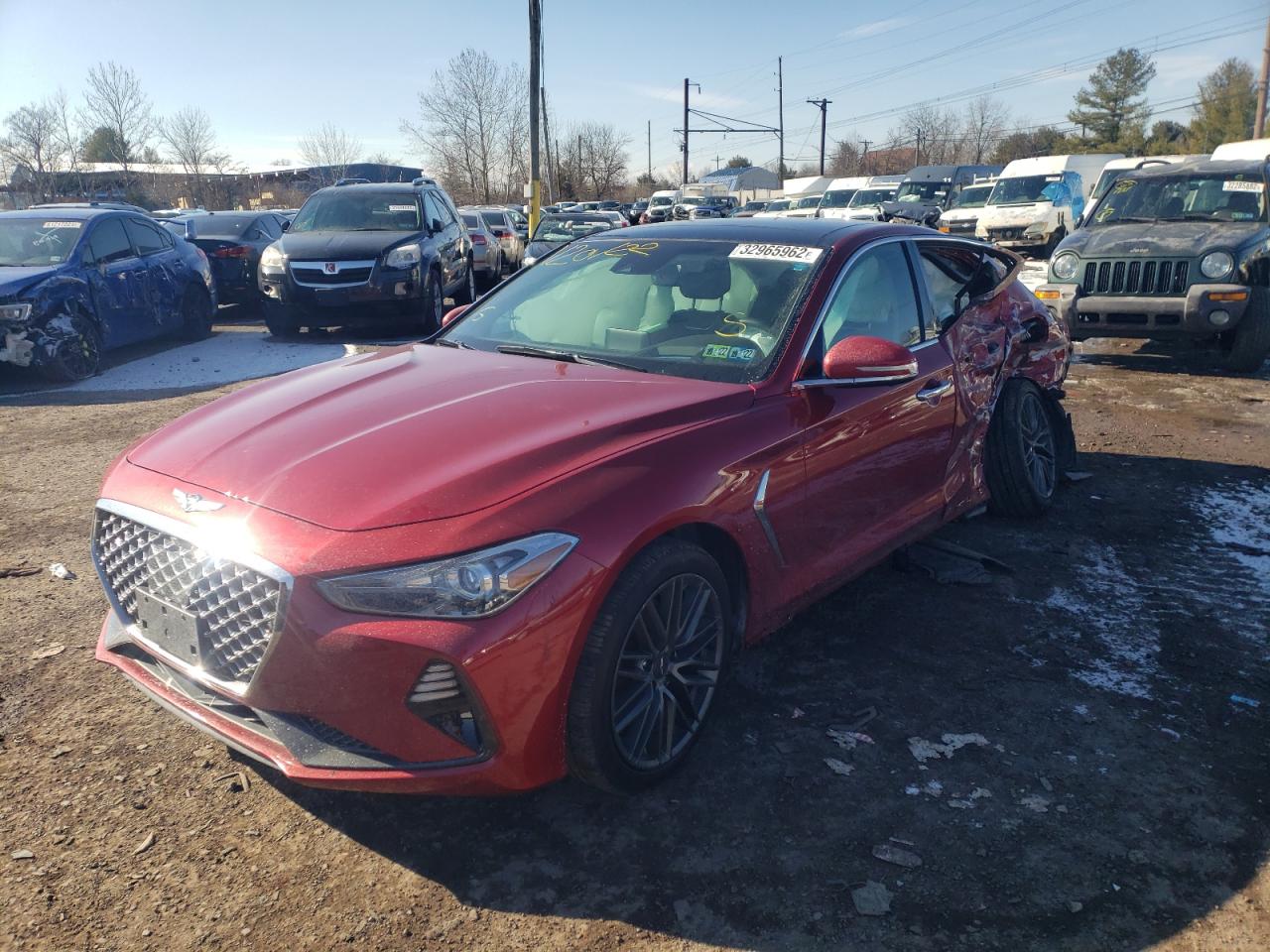 Photo 2 from auction – 2019 GENESIS G70 PRESTI with VIN KMTG44LAXKU033244
