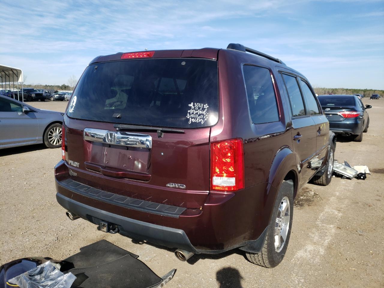 Photo 4 from auction – 2011 HONDA PILOT EX with VIN 5FNYF4H45BB094543