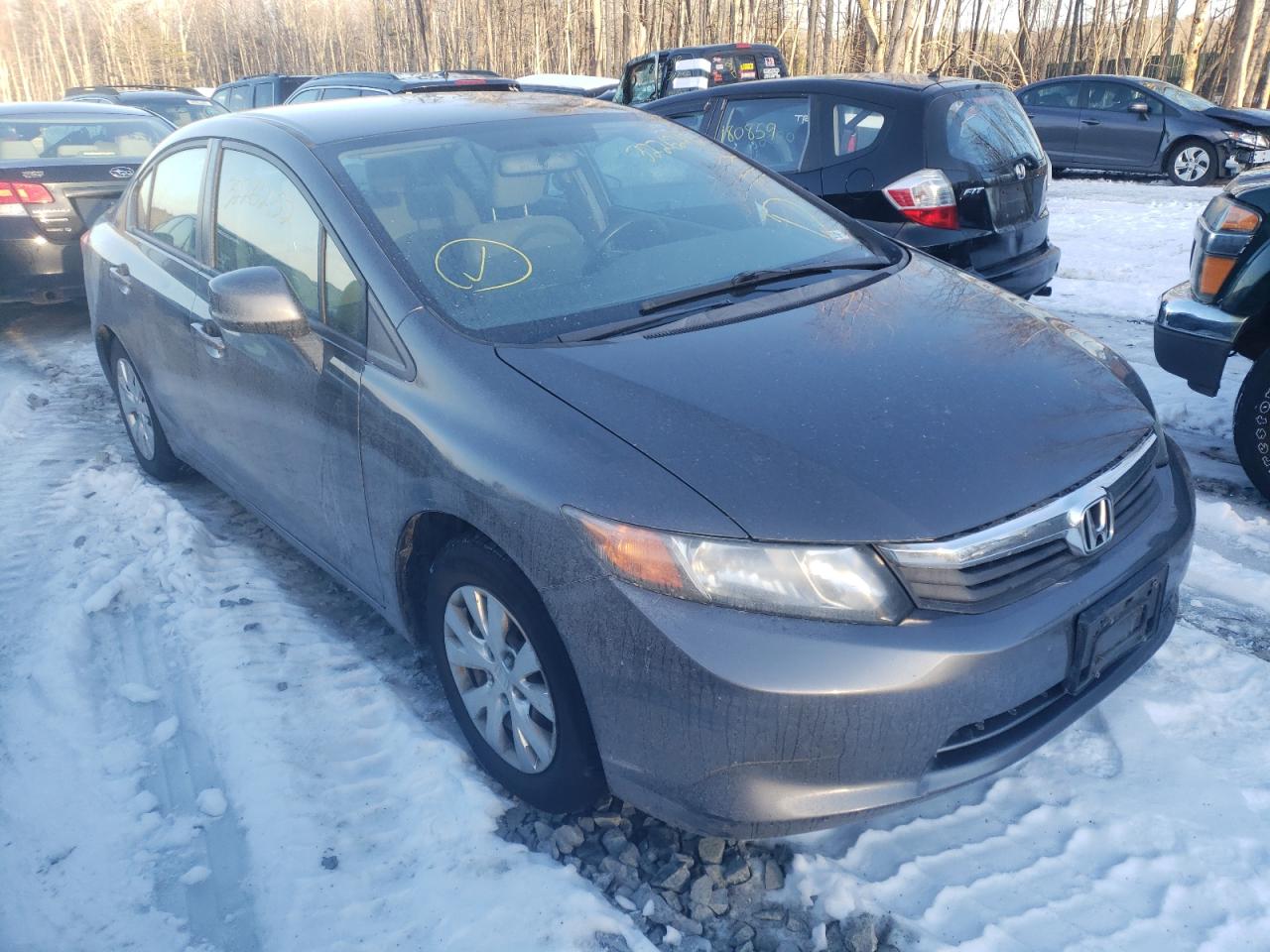 HONDA CIVIC 2012 with VIN 2HGFB2F54CH585153 - Photo from auction