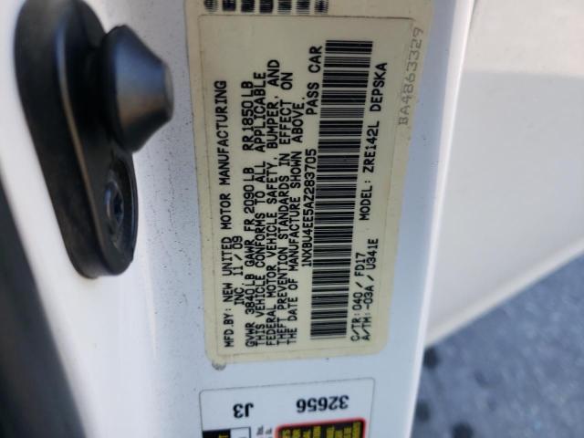 Photo 10 from auction – 2010 TOYOTA COROLLA BA with VIN 1NXBU4EE5AZ283705