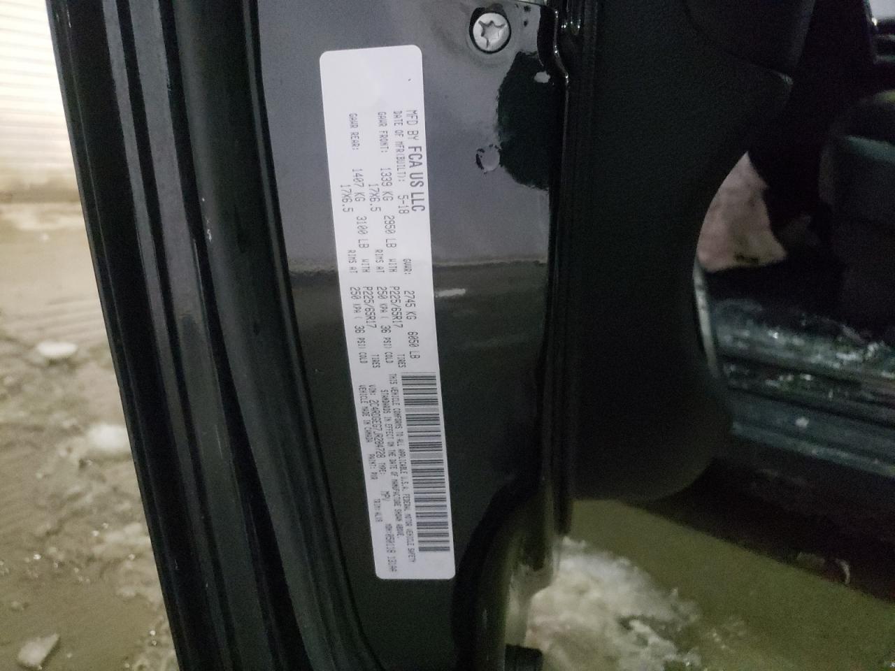 Photo 10 from auction – 2018 DODGE GRAND CARA with VIN 2C4RDGEG7JR284728