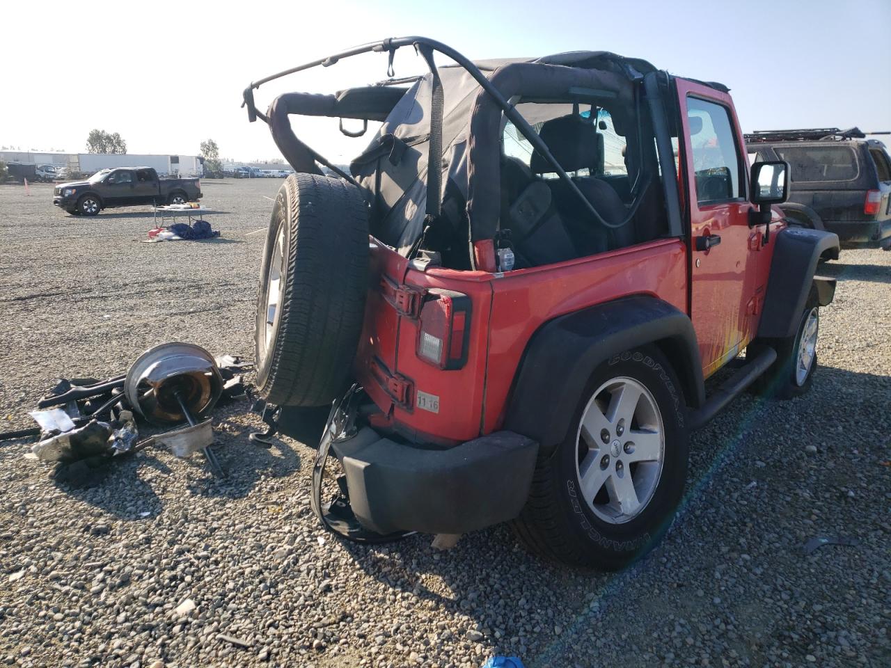 Photo 4 from auction – 2015 JEEP WRANGLER S with VIN 1C4AJWAG8FL539893