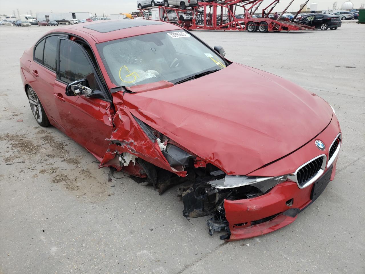 BMW 328 I 2015 with VIN WBA3A5G59FNS89123 - Photo from auction