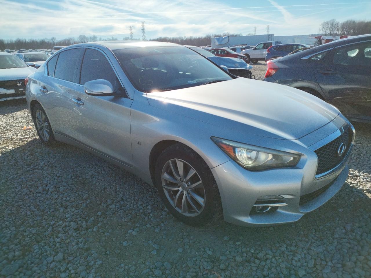 INFINITI Q50 BASE 2014 with VIN JN1BV7AR3EM700887 - Photo from auction