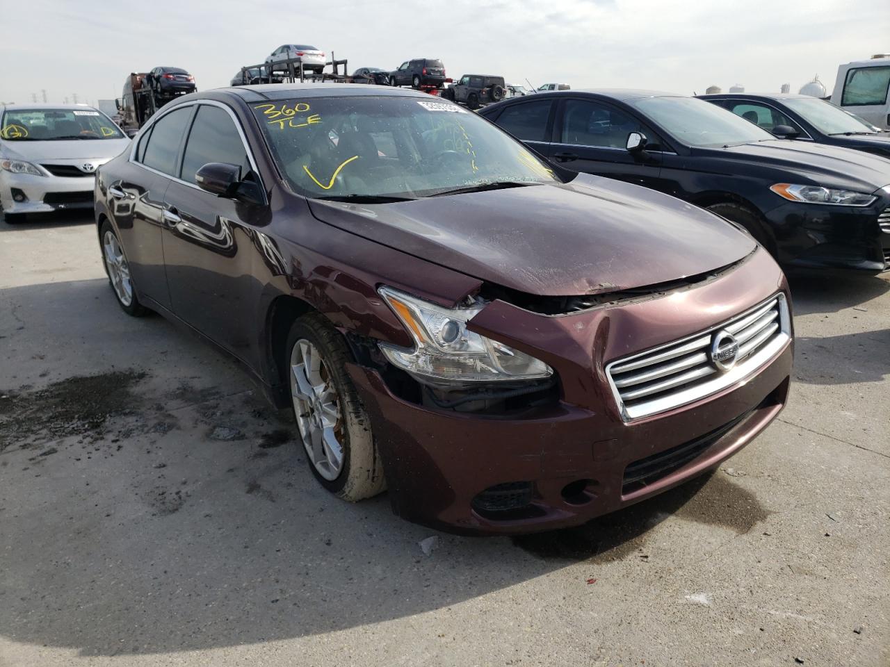 NISSAN MAXIMA S 2014 with VIN 1N4AA5AP1EC455249 - Photo from auction