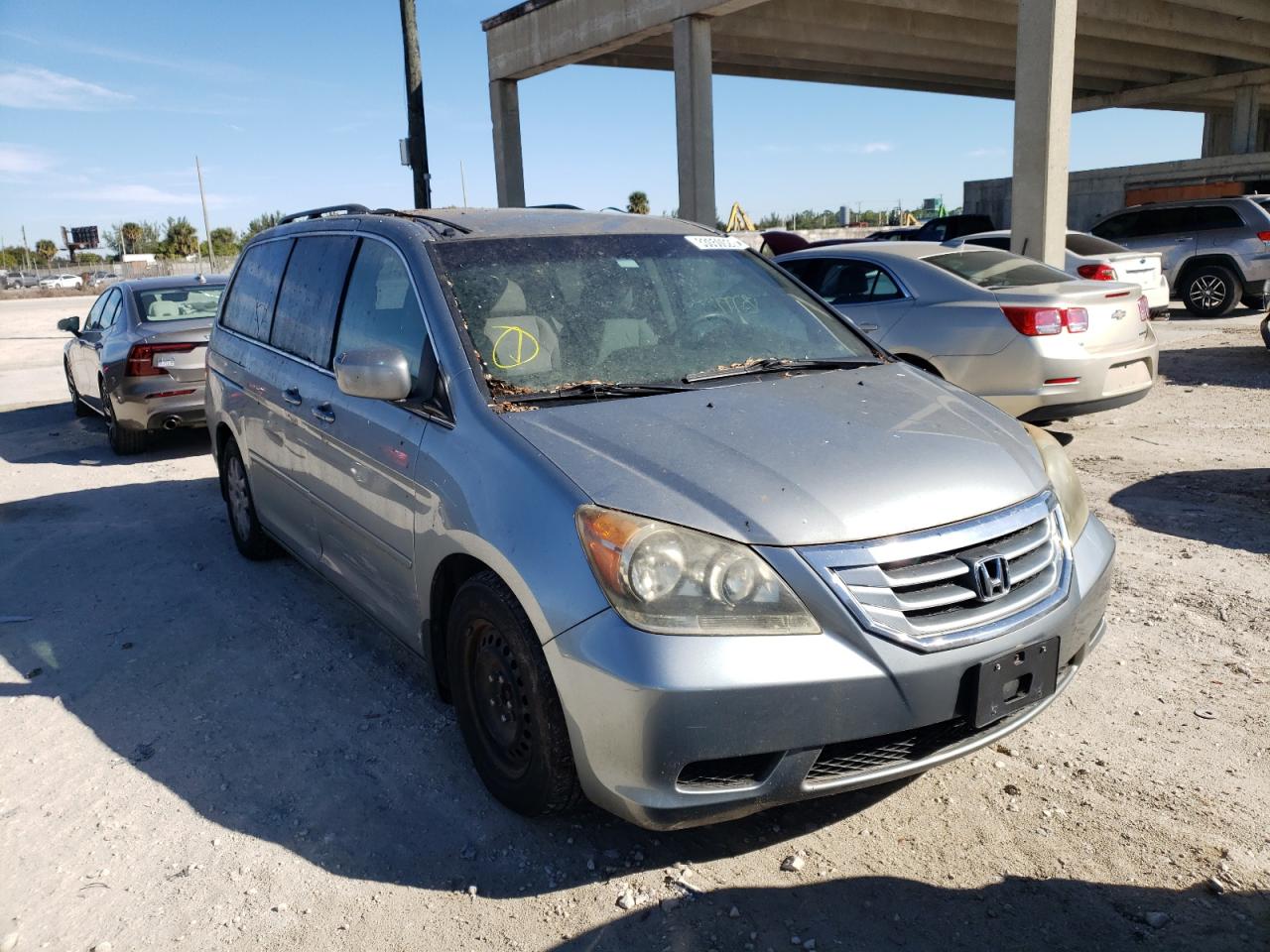 HONDA ODYSSEY EX 2008 with VIN 5FNRL38478B020444 - Photo from auction