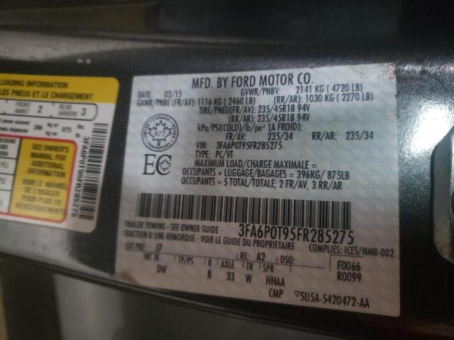 Photo 10 from auction – 2015 FORD FUSION SE with VIN 3FA6P0T95FR285275