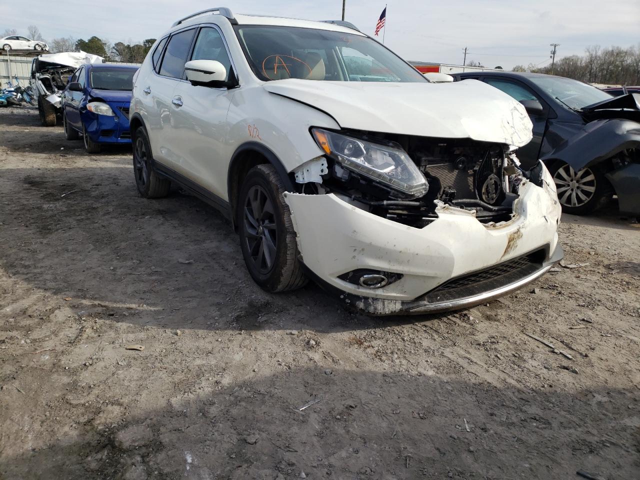NISSAN ROGUE S 2016 with VIN 5N1AT2MT9GC880048 - Photo from auction