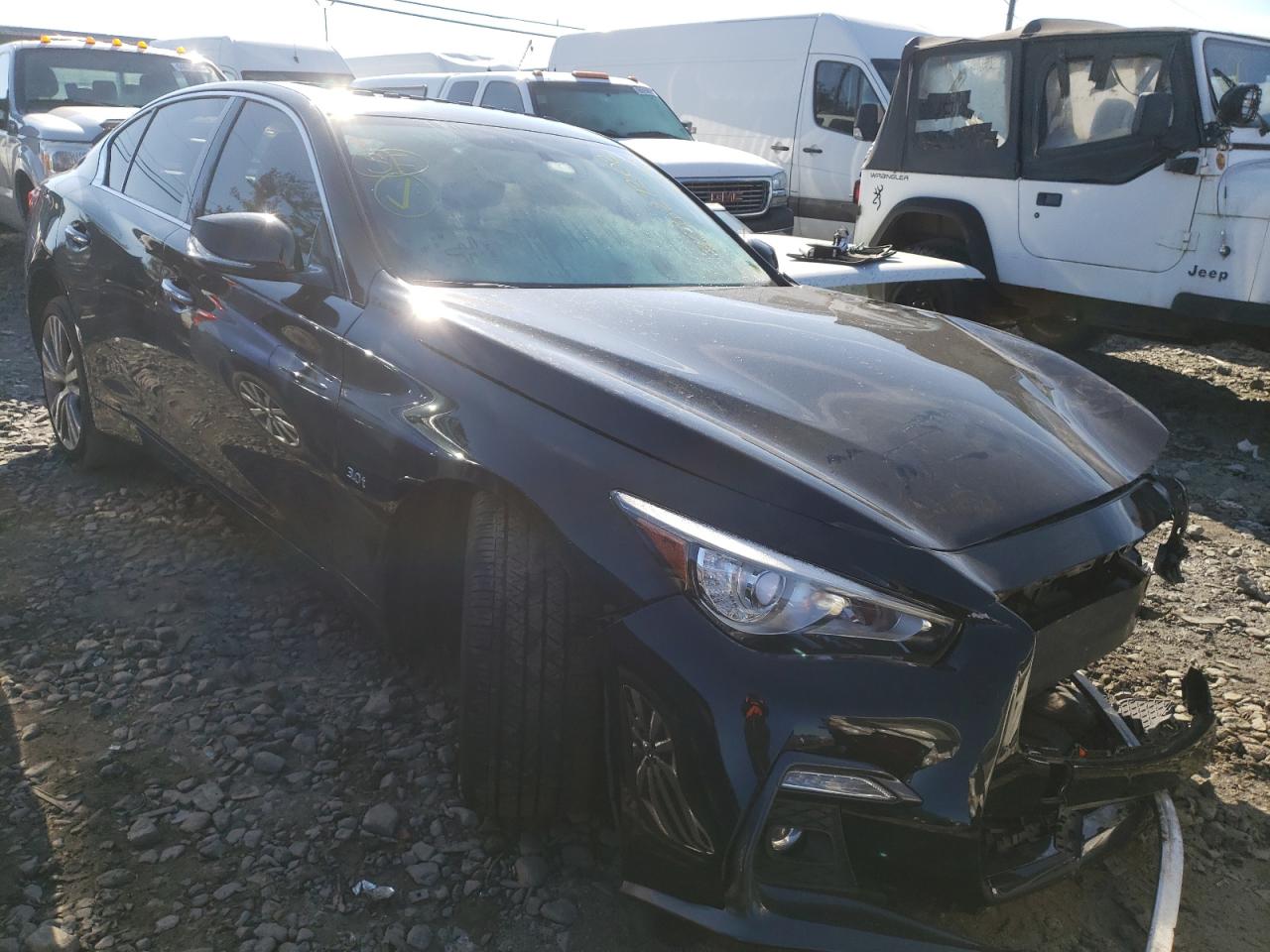 INFINITI Q50 LUXE 2018 with VIN JN1EV7AR4JM437641 - Photo from auction