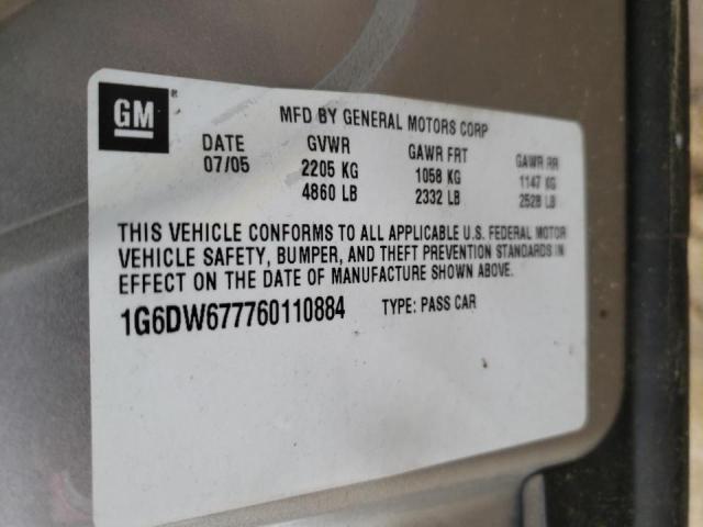 Photo 10 from auction – 2006 CADILLAC STS with VIN 1G6DW677760110884