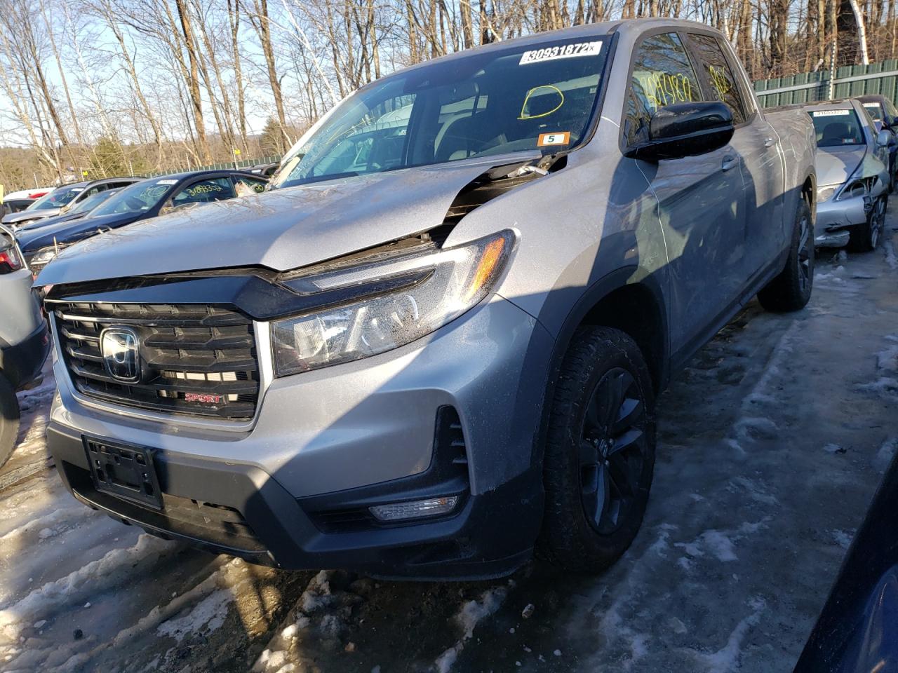 Photo 2 from auction – 2021 HONDA RIDGELINE with VIN 5FPYK3F1XMB014372